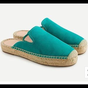 J.Crew suede espadrille mules 7.5